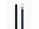 Ceinture réversible homme avec boucle rectangle en cuir lisse