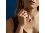 Collier Arthus Bertrand Ruban Jaseron en argent poli