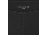 Porte monnaie zippé avec porte cartes amovible Charlotte en cuir lisse