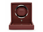 Remontoir pour montre automatique Wolf 1834 en cuir vegan bordeaux
