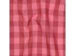Poppy - Tissu Fil à Fil Carreaux Bordeaux/ Rose