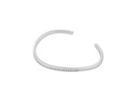 Bracelet jonc Murat Seine en argent rhodié et oxyde de zirconium