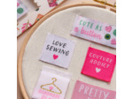 Lise Tailor – Lot 5 Étiquettes Tissées "Love Sewing"