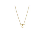 Collier Arthus Bertrand Trapèze  petit modèle anneau ouvrant en or jaune poli brillant