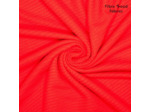 Fibre Mood - Tissu Maille de Coton "Tasha" Uni Rouge Feu