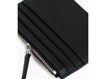 Porte cartes zippé Charles en cuir grainé