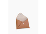Pochette enveloppe en cuir grainé