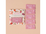 Lise Tailor – Lot 5 Étiquettes Tissées "Pretty in Pink"