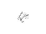 Boucles d'oreilles Murat Seine en argent rhodié et oxyde de zirconium