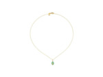 Médaille Arthus Bertrand Les Miraculeuses 10mm en or jaune, laqué vert d'eau