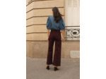 pantalon Victorine bordeaux