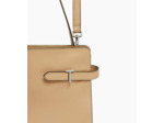 Sac porté épaule grand modèle Emie en cuir lisse et nubuck