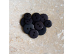 Atelier Brunette - Bouton Classique Matte Night/Deep Charcoal - 15 mm