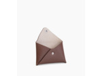 Pochette enveloppe en cuir grainé