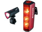 Sigma Sport Phare Avant Buster 700, Adultes Unisexe, Noir, Taille Unique & Blaze | Éclairage LED pour vélo | Phares arrière avec feu Stop Rechargeable, homologués
