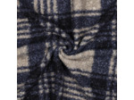Sélection Coup de Coudre - Tissu Bouclé à Carreaux Bleu Marine