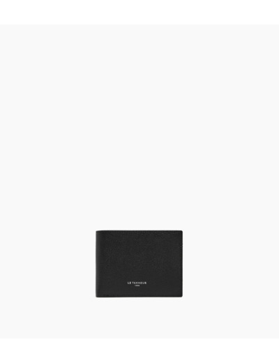 Portefeuille zippé horizontal Lucien en cuir grainé