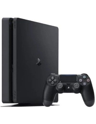 Console Sony Playstation 4 Ps4 Slim 500go noire avec une manette