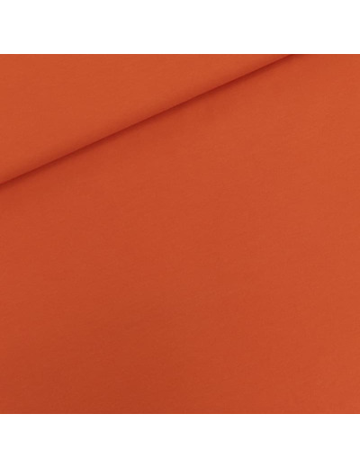 See You at Six - Tissu French Terry Coton Uni Couleur Rouge Puffin Bill