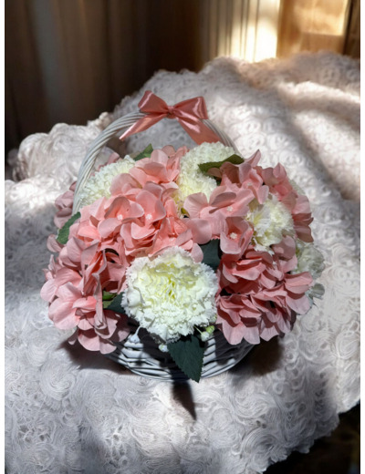 Panier de fleurs artificielles XS