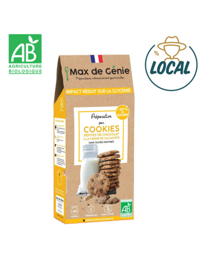 Préparation pour cookies aux pépites de chocolat et cacahuète