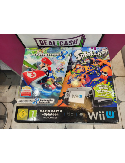 Console Nintendo Wii U 32go Pack Mario Kart 8 Splatoon