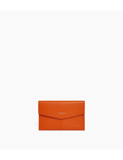 Pochette enveloppe moyen modèle Charlotte en cuir lisse