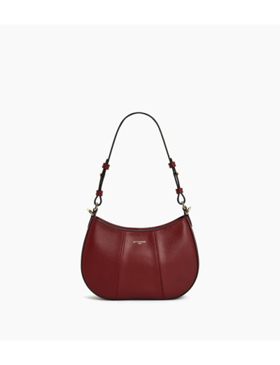 Petit sac demi-lune Juliette en cuir grainé