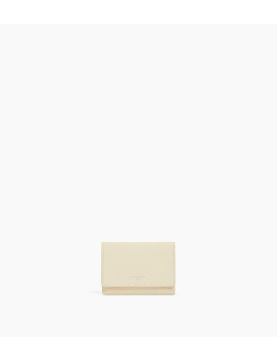 Porte cartes à rabat Emilie en cuir grainé