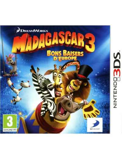 Jeu 3ds Madagascar 3 Bons Baisers D'europe