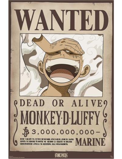 [POSTER] ONE PIECE - Poster Maxi 91,5x61 - Wanted Luffy Wano
