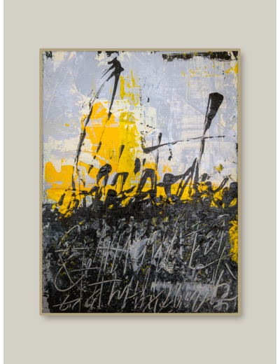 « Rumeur d’encre #2 » - Acrylique sur toile - 22x16 cm