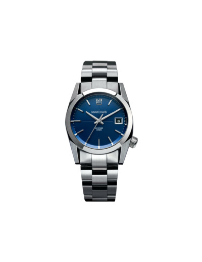 Montre March LA.B AM69 Automatique - Navy - Acier brossé 3 maillons