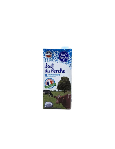 Lait demi-écrémé UHT 1L x 1