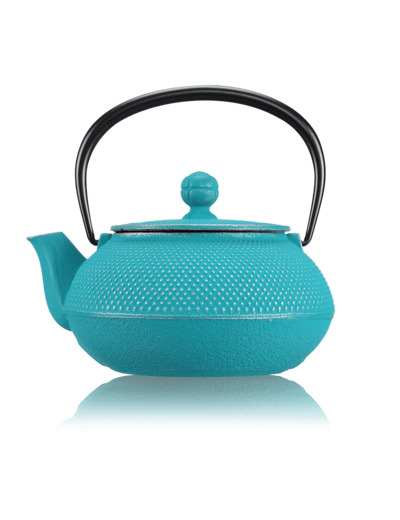 IWACHU Théière fonte 0,55L Arare turquoise argenté