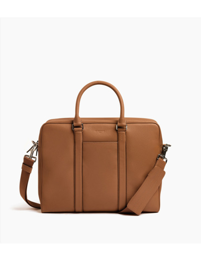 Porte documents 15" Charles en cuir grainé moyen modèle