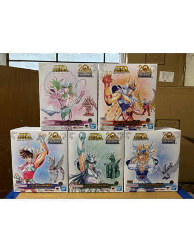 [FIGURINE] SAINT SEIYA - MYTH CLOTH 20th Anniversaire- Lot Spécial les 5 Chevaliers de bronze (Seiya, Shiryu, Hyoga, Shun et Ikki)