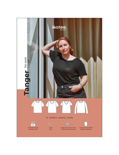 Ikatee – Patron Femme T-shirt  "Tanger" du 32 au 52