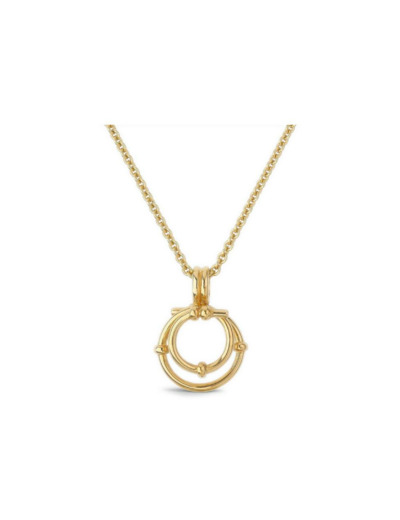 Collier Arthus Bertrand Spirale Etoilée en or jaune poli, 45cm