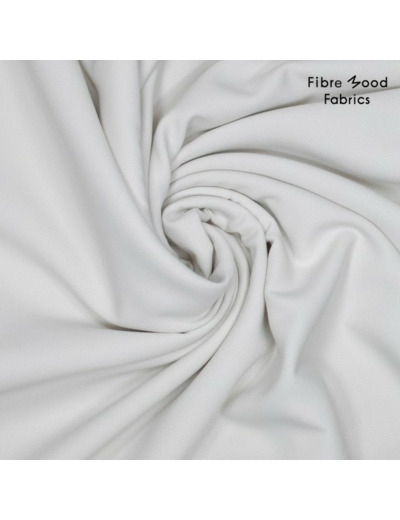 Fibre Mood - Tissu Crêpe de Viscose Mélangé "Zizou" Uni Couleur Gris Très Clair