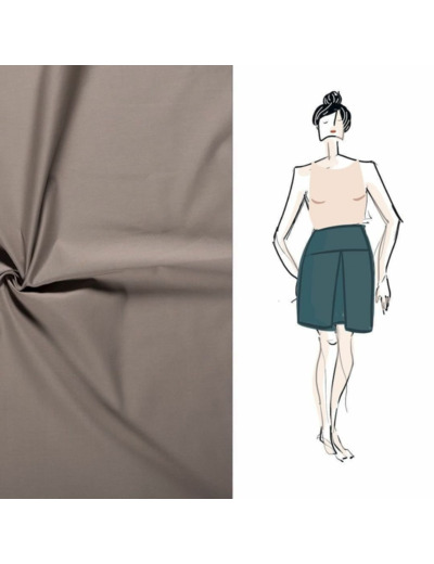 Christine Charles – Kit Couture Jupe Ambrosia Uni Brun Clair