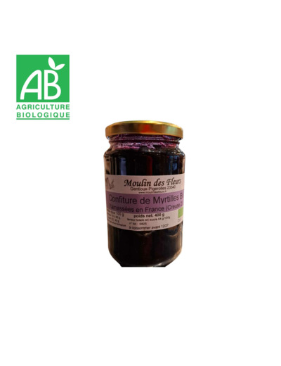 Confiture Myrtille sauvage bio - 400g
