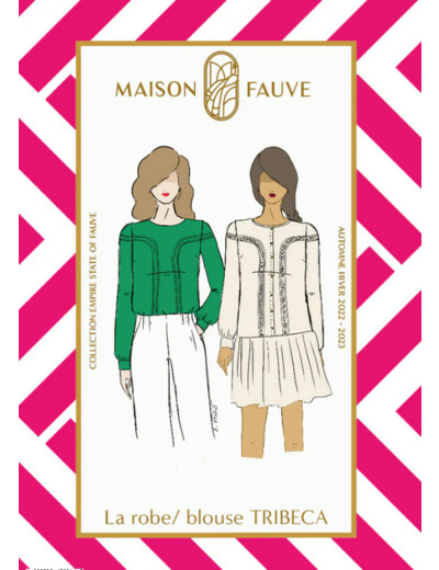 Maison Fauve - Patron Couture Femme Robe "Tribeca" du 34 au 52