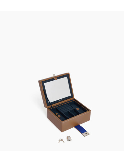 Boite à bijoux moyen modèle en cuir
