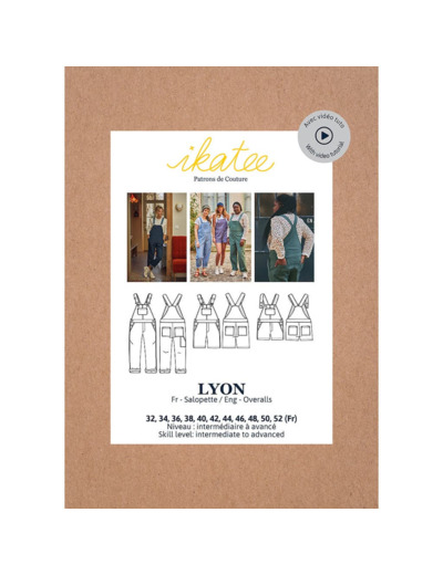 Ikatee – Patron Femme Salopette "Lyon Mum" du 32 au 52