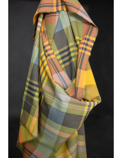 Merchant and Mills - Tissu fil à fil à carreaux"Beanstalk Watercolour"