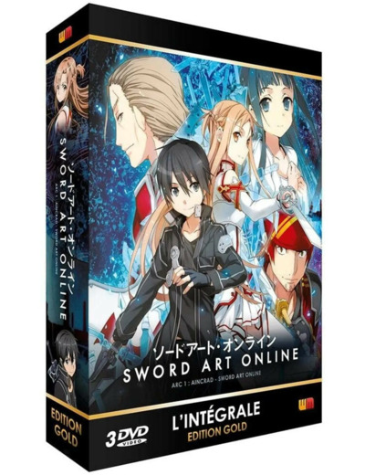 Dvd Sword Art Online - Saison 1, Arc 1 (SAO) - Édition Gold