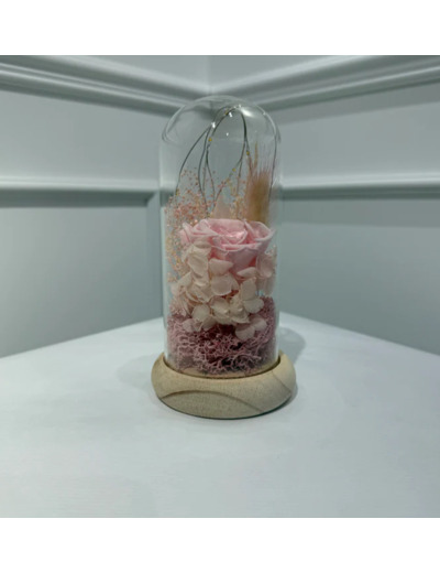 Cloche rose eternelle led