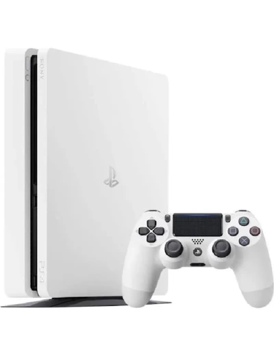 Console Sony Playstation 4 Ps4 Slim 500go Blanche avec une manette