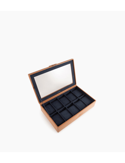 Coffret 10 montres en cuir